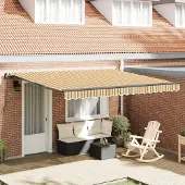 Syfax Ausziehbare Markise Mehrfarbig 400 x 350 cm