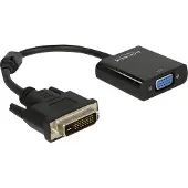 DeLOCK 0.16m DVI-D/VGA, 0,245 m, DVI-D, VGA (D-Sub), Männlich, Weiblich, 1920 x 1200 Pixel