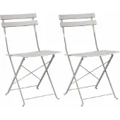 Syfax Gartenklappstuhl 2 stk. Beige Metall