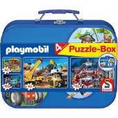 Schmidt PLAYMOBIL. Puzzle-Box 2 x 60, 2 x 100 Teile