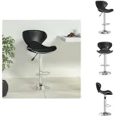vidaXL Barhocker Schwarz Kunstleder - Barhocker