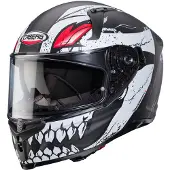 Caberg Avalon X Punk Integralhelm Mattgrau Weiß Rot Größe M