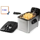 Domo DO465FR 4L 3000W Silberstahl Fritteuse