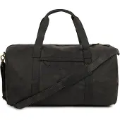 Beltimore - exklusive Wochenend-Reisetasche aus schwarzem Nubukleder