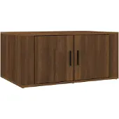 Syfax Couchtisch Braun Eichen-Optik 80x50x36 cm Holzwerkstoff