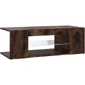 Sonstiges TV-Schrank mit LED-Leuchten Räuchereiche 90x39x30 cm
