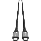 Varta Kabel USB Typ C auf USB Typ C, 2m, Speed Charge & Sync, Ladekabel für Strom- und Datenübertragung, 100 W, schwarz, Nylon, Drinnen, AC, USB