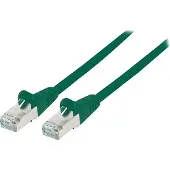 Intellinet Premium Netzwerkkabel, Cat6a, S/FTP, 100% Kupfer, Cat6a-, LS0H, RJ45-Stecker/RJ45-Stecker, 5,0 m, grün, 5 m, Cat6a, S/FTP (S-STP), RJ-45, RJ-45, Grün