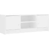 Syfax TV-Schrank Weiß 102x30x37,5 cm Holzwerkstoff
