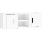 Syfax TV-Schrank Weiß 100x31,5x35 cm Holzwerkstoff