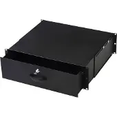 Digitus Abschließbare Schublade für 482,6 mm (19") Netzwerk- und Serverschränke, 3HE, Schwarz, 6,5 kg