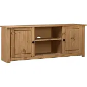Syfax TV-Schrank 120 x 40 x 50 cm Massivholz Panama-Kiefer