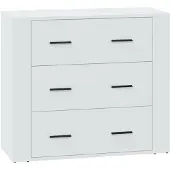Syfax Sideboard Weiß 80x33x70 cm Holzwerkstoff