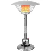 Costway Terrassenheizer für Tischplatte mit beschwertem Sockel, 4000W