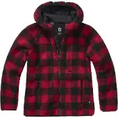 Brandit Ladies - Teddyfleece Jacke rot / schwarz - 4XL