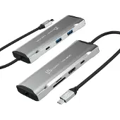 J5CREATE JCD393-N 4K60 Elite USB-C 10Gbps Mini Dock, Kabelgebunden, USB 3.2 Gen 1 (3.1 Gen 1) Type-C, 100 W, 10,100,1000 Mbit/s, Grau, Space Grey