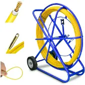 Extralink Pilot 9 mm 250 m Kabelziehfeder FRP Glasfaser Einziehdraht Gelb