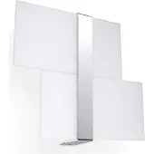 Sollux Wandleuchte MASSIMO chrom 2xG9 8W Stahl/Glas 28x6x39cm