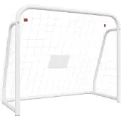 Syfax Fußballtor mit Netz Weiß 125x96x60 cm Stahl & Polyester