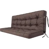 Stanis³aw Jurga Pillowprim "Pola" Sitzpolster für Hollywoodschaukel – 180x110cm – wetterfest & bequem, braun