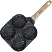 Klausberg KB-7821 Marmor-Bratpfanne für Eier und Pfannkuchen, 4-teilig