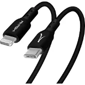Akashi , USB-C auf Lightning Kabel (3A Fast Charge & Synchronisation), Schwarz