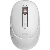 MARVO WM111SW Kabellose Optische Maus mit Sechs programmierbare Tasten, 1600 DPI, Weiss