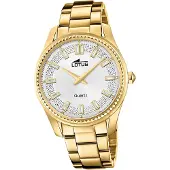 Lotus Damen Uhr Elegant Leder Armbanduhr Classic gold D2UL18902/3