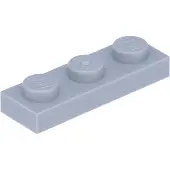 LEGO 100x Bauplatte 1x3, Hellgrau
