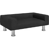 Syfax Hundebett Schwarz 70x45x26,5 cm Samt
