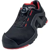 Uvex 1 x-tended support BOA Sicherheitsschuh S3 Halbschuh schwarz/rot 48 - 6567248 - schwarz/rot