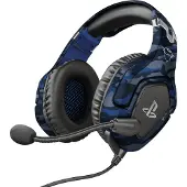 Trust Gaming Headset GXT 488 Forze - Offiziell Lizenziert für Playstation - PS4 und PS5 Headset mit Klappbarem Mikrofon und Einstellbarem Kopfbügel,3.5mm,Over-Ear Kopfhörer mit Kabel - Blau