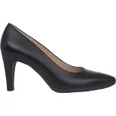Wonders Damen Pumps Iseo. V Leder Schwarz Retro-Stil mit MemoryGel-Einlegesohle