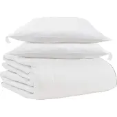 Syfax Winterbettdecke mit Kissen 3 Stk. Weiß Daunenfeder