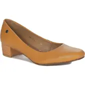 MACIEJKA Gelbe Schuhe mit Blockabsatz, mandelförmiger Spitze und 4 cm Absatzhöhe