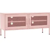 Syfax TV-Schrank Rosa 105x35x50 cm Stahl