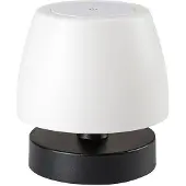 Rabalux 7040 Außentischleuchte Odera, 3W, 3000K, 140lm, schwarz-weiß, rund, warmweiß, ø150mm