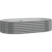 Syfax Hochbeet Verzinkter Stahl 175x100x36 cm Grau