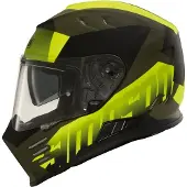Simpson Venom Army Motorradhelm, schwarz/gelb, M