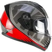 Ska-p Integralhelm 3MHG SPEEDER SPORT Grau Rot größe L