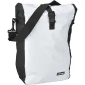 Fischer Fahrrad -Gepäckträgertasche Kurier, weiß/schwarz