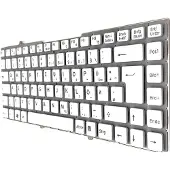 T-ProTek DEUTSCHE - Weiß ohne RahmTastatur für Sony Vaio VGN-FW5JTF , VGN-FW5MTF