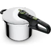 Tefal Schnellkochtopf "Secure Trendy", silber (edelstahlfarben), H:25,05cm Ø:25,3cm, Töpfe, Schnellkochtopf, Dampfkochtopf, Garregler,Sicherheitsvorrichtung,Korbeinsatz, Induktion