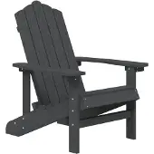 Syfax Adirondack-Gartenstuhl HDPE Anthrazit