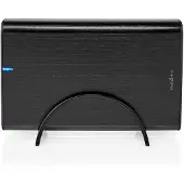 Nedis HDDE35410BK Festplattengehäuse 3,5 Zoll USB 3.1 Gen1 USB-A/USB-C Aluminium