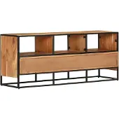 Syfax TV-Schrank 110x30x45 cm Massivholz Akazie