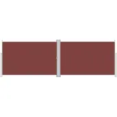 Syfax Seitenmarkise Ausziehbar Braun 220x600 cm