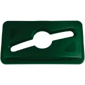 Rubbermaid Tapa de reciclaje mixto Slim Jim verde
