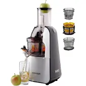 Concept LO-7065, Entsafter, Schwarz, Silber, 60 RPM, 1 l, 1000 ml, Edelstahl