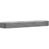 Syfax Hochbeet Verzinkter Stahl 396x100x36 cm Grau